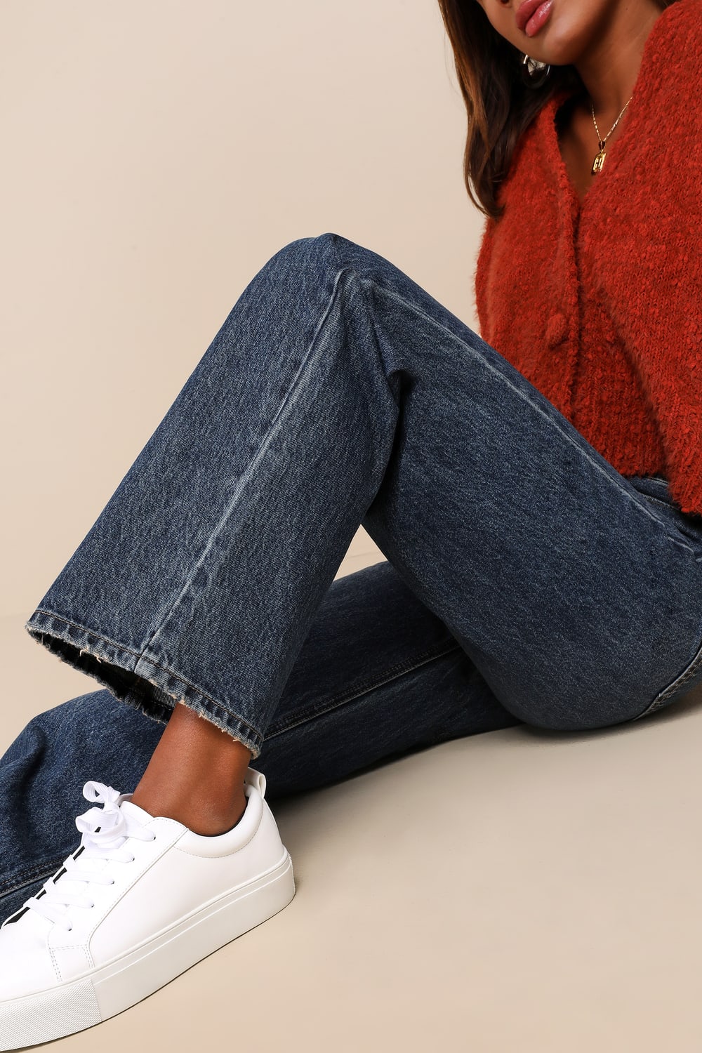 High-Waist Wide-Leg Denim Jeans