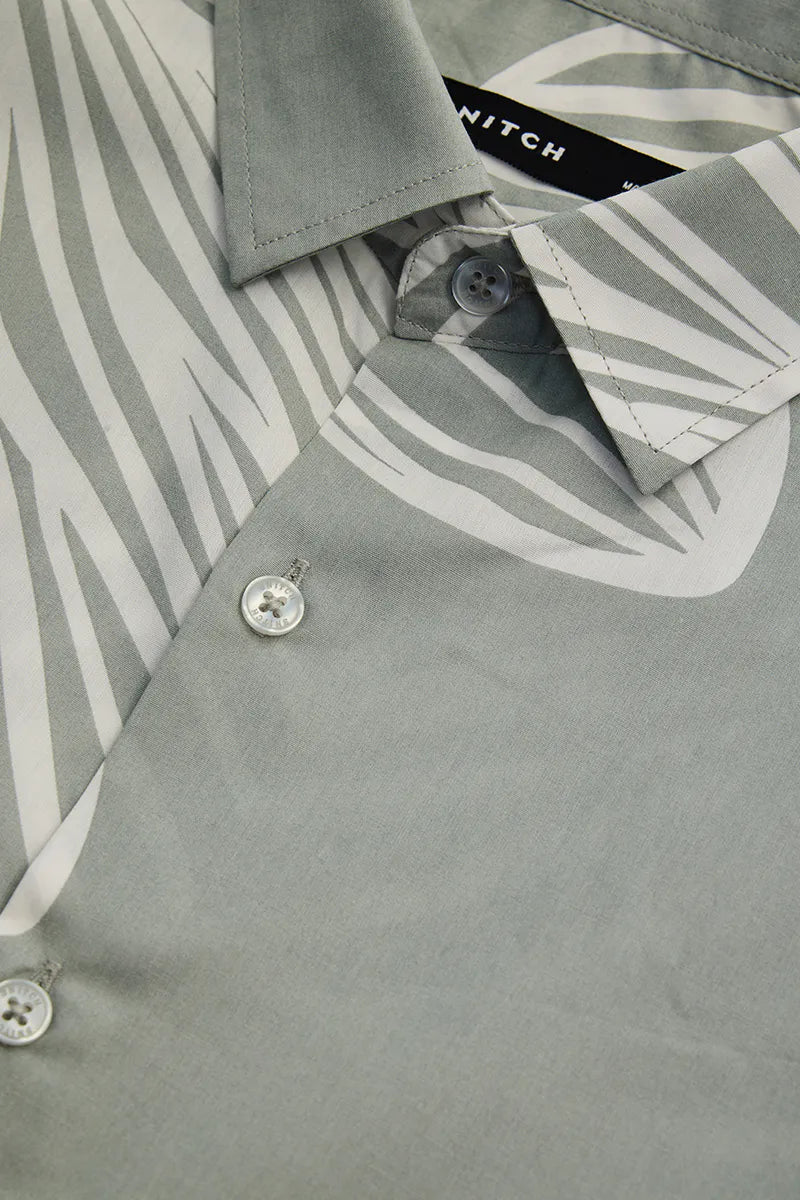 Printed Short Sleeve Casual Shirt